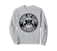 Bionic Hip Club Member Logo Vintage Surgery Hip Replacement Sweatshirt