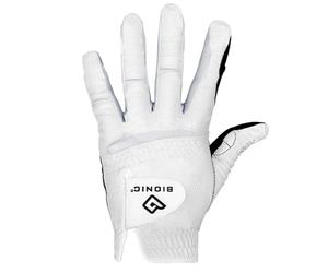 BIONIC Mens Relaxgrip® 2.0 Golf Glove - White/Black - M