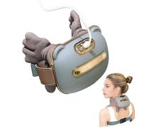 Bionic Neck Massager, Back Massager with Heat Function, Portable 4D Deep Kneading Massager, 3 Massage Techniques, 2 Heat Settings, Deep Relaxation Massager for Home, Office, and Travel (Green)