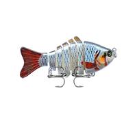 Bionic Plastic Fishing Bait with Sharp Treble Hook 3D Swimming Lure Suitable For All Kinds of Waters Just Like a Real Little Fish that Swim by Itself (1,C)