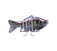 Bionic Plastic Fishing Bait with Sharp Treble Hook 3D Swimming Lure Suitable For All Kinds of Waters Just Like a Real Little Fish that Swim by Itself (1,B)