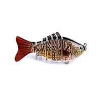 Bionic Plastic Fishing Bait with Sharp Treble Hook 3D Swimming Lure Suitable For All Kinds of Waters Just Like a Real Little Fish that Swim by Itself (1,Q)