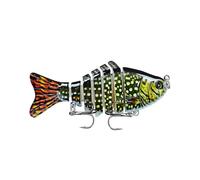 Bionic Plastic Fishing Bait with Sharp Treble Hook 3D Swimming Lure Suitable For All Kinds of Waters Just Like a Real Little Fish that Swim by Itself (1,I)