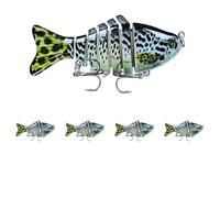 Bionic Plastic Fishing Bait with Sharp Treble Hook 3D Swimming Lure Suitable For All Kinds of Waters Just Like a Real Little Fish that Swim by Itself (5,G)
