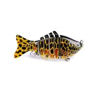Bionic Plastic Fishing Bait with Sharp Treble Hook 3D Swimming Lure Suitable For All Kinds of Waters Just Like a Real Little Fish that Swim by Itself (1,P)