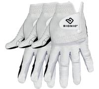 BIONIC RELAX GRIP LEATHER GOLF GLOVE - 3 PACK