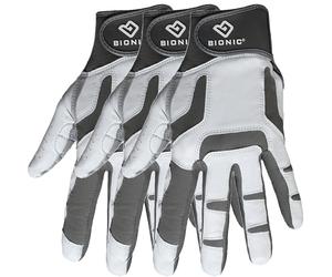 BIONIC RELIEFGRIP 2.0 LEATHER GOLF GLOVE - 3 PACK