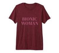 Bionic Woman Hip Replacement Surgery Recovery Prosthesis Premium T-Shirt