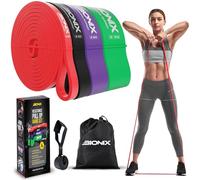 Bionix Resistance Bands - Pull Up Assistance Bands Set for Calisthenics, Muscle Toning, Yoga, Strength Training, Powerlifting Equipment- Stretch Bands for Exercise- Gym Fitness Bands for Men and Women