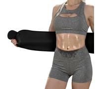 Bionix Waist Trainer Men and Women - Sweat Belt for Weight Loss Black | Stomach Flattener, Belly Fat Burner, Slimming Wrap, Tummy Trimmer, Male Corset, Mens Girdle, Exercise Sauna Support