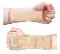 Bionix Wrist Support Brace - Breathable Wrist Splint for Carpal Tunnel Syndrome, RSI & Tendonitis, Hand Brace for Arthritis, Gym & Daily Use (Beige, Right, XL)