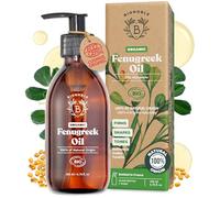 BIONOBLE Organic Fenugreek Oil for Breast Growth - Firms and Shapes Breasts and Buttocks - 100% Natural Origin, Odorless Seed Oil Macerate - Fenugreek Extract - Glass Bottle with Pump - 200ml