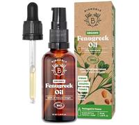 BIONOBLE Organic Fenugreek Oil for Breast Growth - Firms and Shapes Breasts and Buttocks - 100% Natural Origin, Odorless Seed Oil Macerate - Fenugreek Extract - Glass Bottle, Pipette, Pump - 50ml
