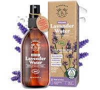 BIONOBLE Organic Lavender Water for Skin - Soothes, Purifies & Balances - 100% of Natural Origin and Vegan Lavender Hydrosol for Acne-Prone Skin, Body & Hair - Glass Bottle with Spray - 200ml