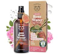 BIONOBLE Organic Rose Water Spray - Tonifies, Calms, Boosts Radiance - 100% Natural Hydrolat, Alcohol-Free - Vegan Rose Water for Face, Hair, Eye Contour, Body - Glass Bottle - 100ml