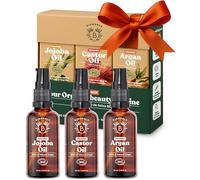 BIONOBLE Skincare Set - Organic Argan, Jojoba, Castor Oil - Vegan - 3x50ml
