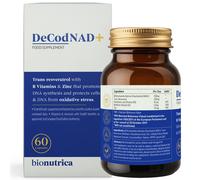 Bionutrica DeCodNAD+ NMN & Trans-Resveratrol for Energy & Longevity 60 Caps in White Bionutrica White