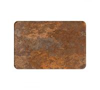 Bioonce Bath Mats for Bathroom,Bathroom Decor Mats Rugs Non-Slip,Rustic Brown Copper Old Rusty Metal Washable Cover Floor Rug Carpets Absorbent Cozy Bath Mat for Kitchen Bedroom Indoor 16 x 24 Inch