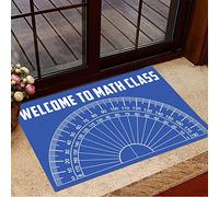 Bioonce Door Mat Indoor Entrance Protractor Doormat Welcome to Math Class Funny Welcome Mat Gift for Math Teacher Area Rugs Housewarming Gifts Home Decor 18x30 Inch