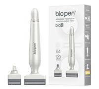 Biopen Derma Stamp, Dual-Head 64/120-Pin Microneedling Stamp, 0-3mm Adjustable Depth for Men & Women, Helps Improve Sparse Hairlines and Promotes Hair & Beard Growth(Bio-4)