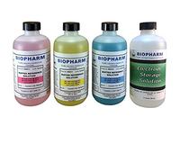 Biopharm pH Buffer Calibration Solution Kit 4-Pack | 8oz Bottle Each | pH 4.00, 7.00, 10.00 and Electrode Storage Solution | NIST Traceable Reference Standards for All pH Meters
