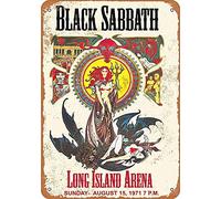 Biopracess 1971 Black Sabbath In Long Island Vintage Metal Sign 8x12 inches