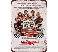 Biopracess 1981 Cannonball Run Película metal tin sign 8x12 inches