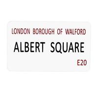 Biopracess Albert Square small enamel sign METAL TIN SIGN 8x12 inches