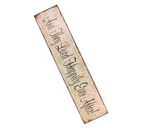 Biopracess and They Lived Happily Ever After Tin Sign Wall Retro Metal Bar Pub Poster Metal Street Metal Sign 40x10 cm