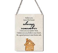Biopracess Before You Leave This House Always Remember I Love You Plaque Print En Metal Sign Retro Vintage Tin Sign Metal Poster Wall Art Decor 8x12 Inches