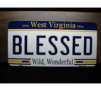 Biopracess blessed west virginia license plate for cars w. virginia state license plate license plate 6x12 inches