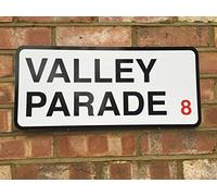 Biopracess Bradford City Valley Parade Road Street Sign For Any Bantams Fan Fence Decoration Props Plaque 8x12 inch