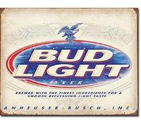 Biopracess Bud Light Retro Anheuser Busch Budweiser Advertising Wall Decor Metal Tin Sign Vintage TIN SIGN 7.8 * 11.8 inch(L * W)