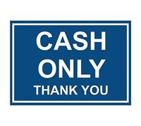 Biopracess Cash Only Thank You Aluminum Metal Sign Metal Sign 8x12 Inches
