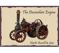 Biopracess Charles Burrell The Devonshire Steam Engine For Outdoor & Indoor Metal Warning Sign 8x12 Inches