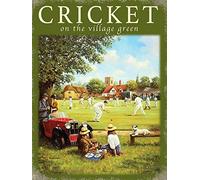 Biopracess Cricket on the village green advertising sign metal wall plaque METAL TIN SIGN 8x12 inches