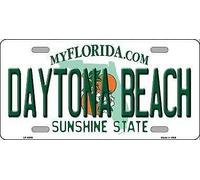 Biopracess Daytona Beach Florida Novelty Metal License Plate License plate sign 6x12 inches