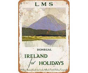 Biopracess Donegal Ireland Pub Home Decor Metal Tin Sign Metal Sign 8x12 Inches