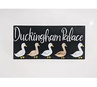 Biopracess Duck House Sign Chalkboard Lakehouse Duck Coop Metal Tin Sign 8x12 inch