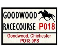 Biopracess Horse Racing Road Signs (Goodwood) S 8x12 Inches