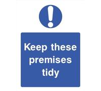 Biopracess Keep Premises Tidy Sign Metal Sign Retro Vintage Tin Sign Metal Poster Wall Art Decor 8x12 Inches