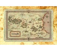 Biopracess Legend Narnia Treasure Map Tin Metal Sign Metal Wall Art 8x12 Inches