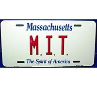Biopracess M.I.T. License Plate. Massachusetts License plate sign 6x12 inches