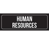 Biopracess Metal Sign For Wall Decor 8x12 Inches Metal Sign Black & White Human Resources Outdoor & Indoor Office Street Sign Door Sign Home Decor Warning Sign Metal Tin Sign 4X18 Inches