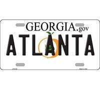 Biopracess Metal tin sign 8x12 inches Smart Blonde LP-6139 Atlanta Georgia Novelty Metal License Plate