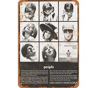 Biopracess Metal Tin Sign Barbra Streisand People Retro Vintage Custom Metal Tin Sign Home House Coffee Beer Drink Bar 8 X 12 Inches
