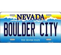 Biopracess New License Plate boulder city nevada state background novelty License Plate Sign 15x30 CM