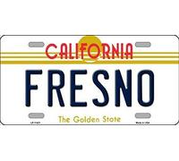 Biopracess New License Plate fresno california state background novelty License Plate Sign 15x30 CM