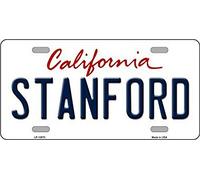 Biopracess New License Plate stanford california state background novelty License Plate Sign 15x30 CM