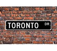 Biopracess New Sign 4x16 inches Toronto Toronto Sign Toronto Visitor Souvenir Toronto Gift Canadian City Toronto Native Metal Street Sign